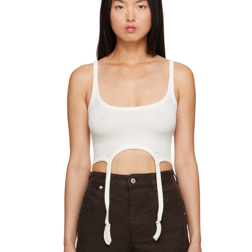 White Women's Crop Top Heron Preston S